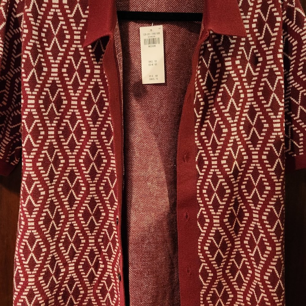 Abercrombie & Fitch Retro button through sweater polo
